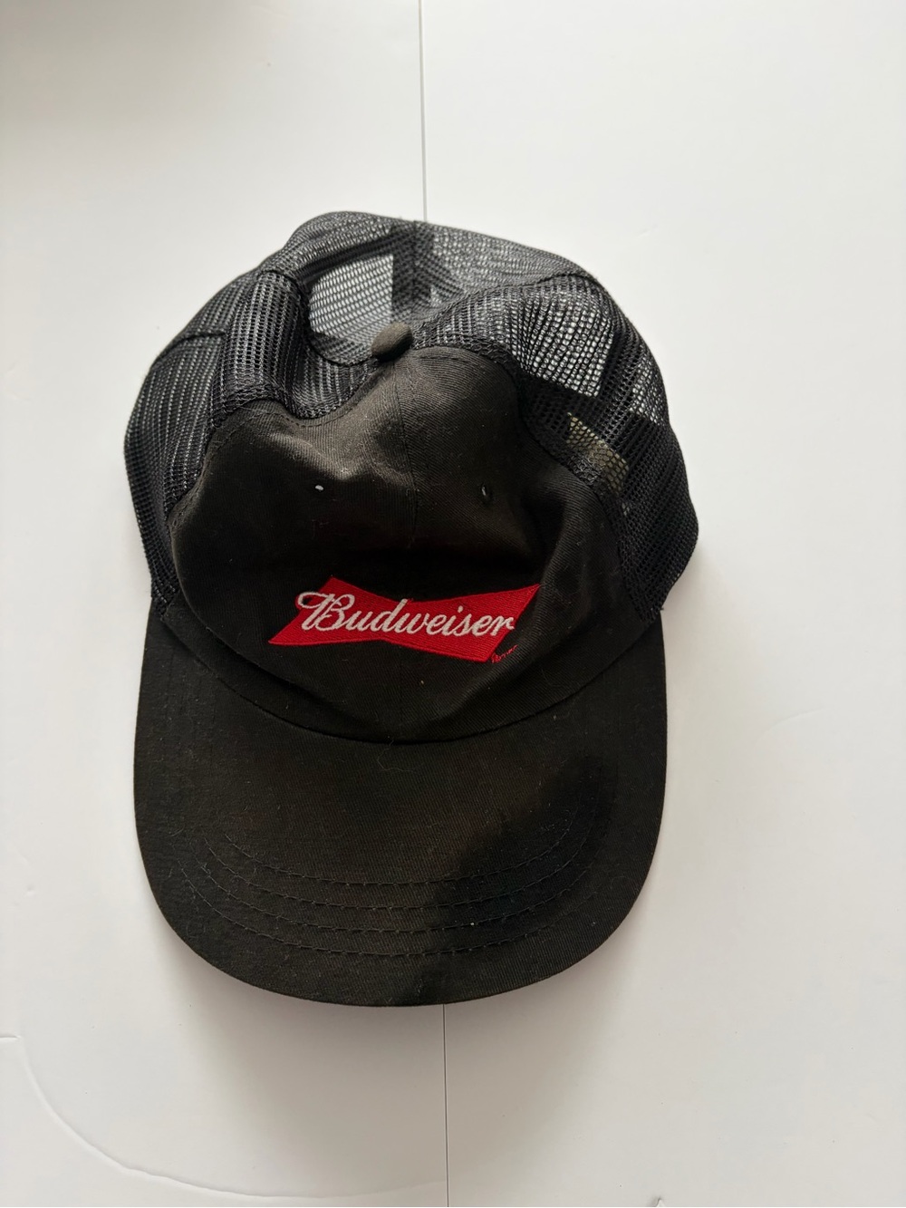 Budweiser Black Cap with Red Logo